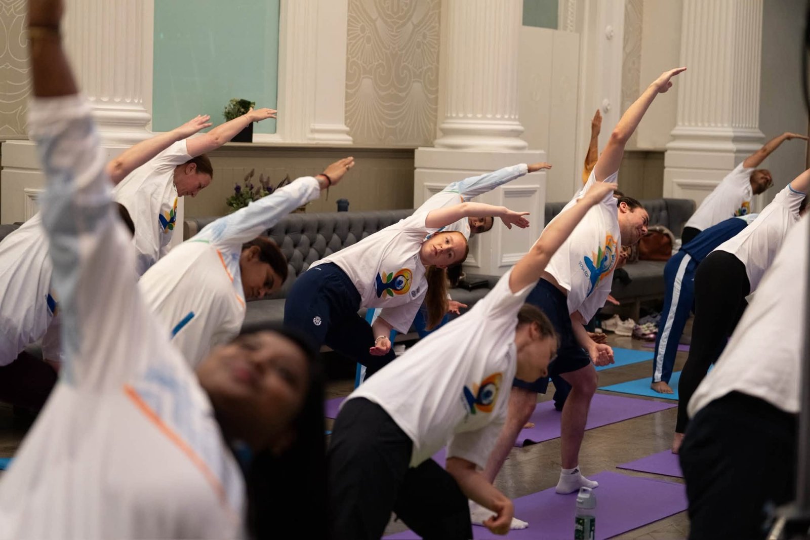 Special Yoga session for Indian and Scottish athletes and officials on the sidelines of the Glasgow 2026 Commonwealth Games.