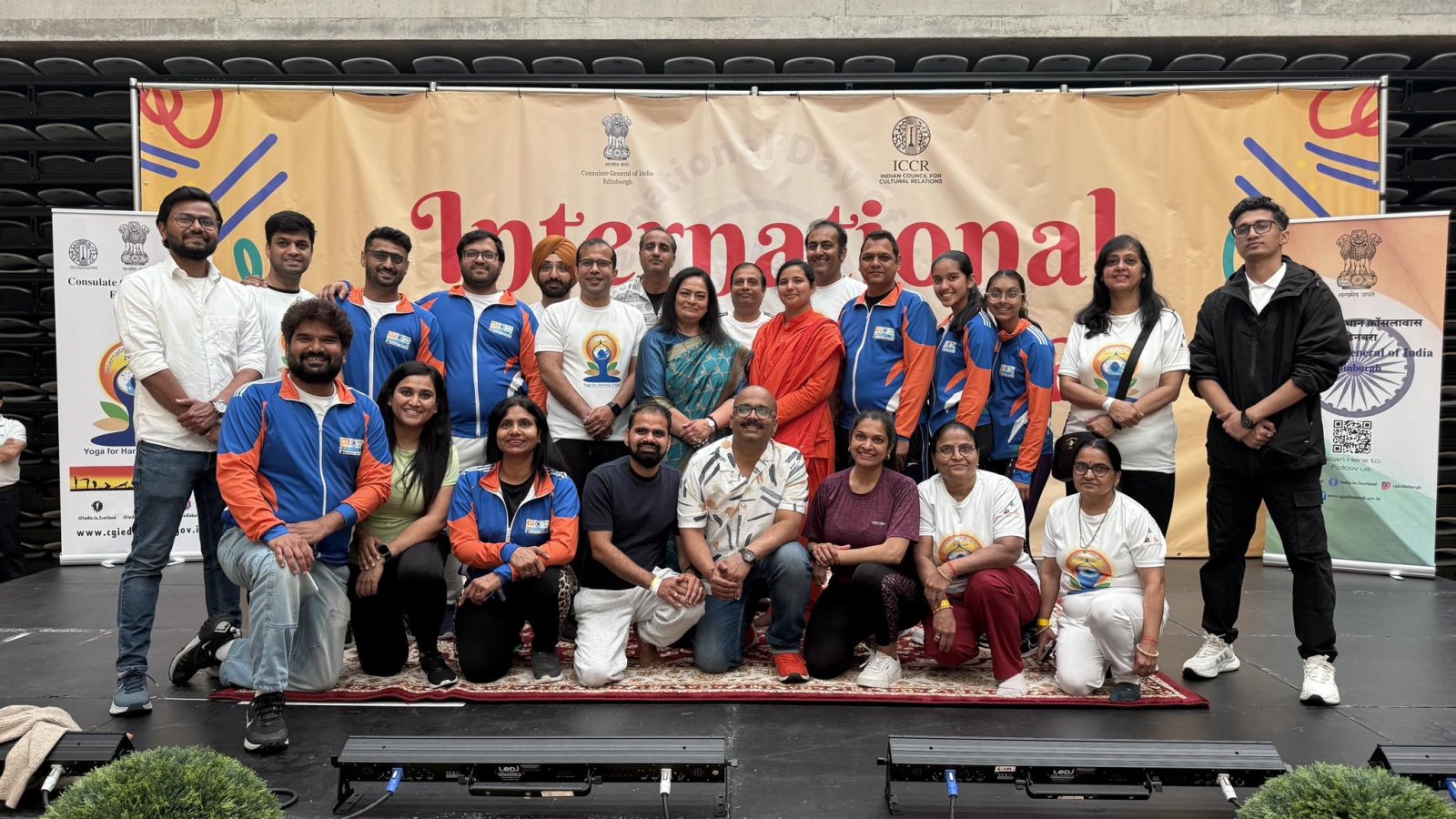 11th International Day of Yoga celebration at Glasgow, 21 June 2025.