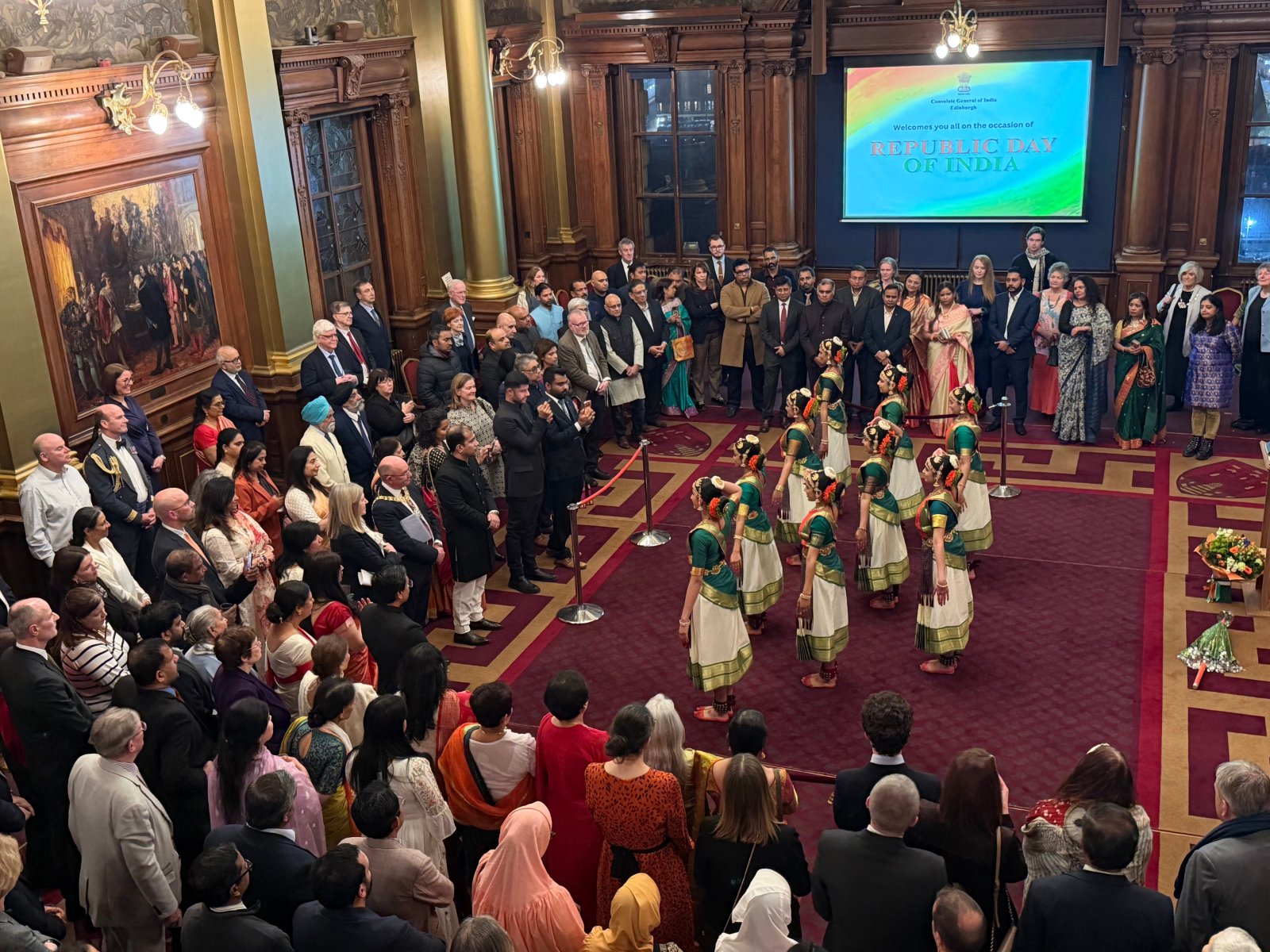 The 77th Republic Day Reception was hosted by the Consulate General of India, Edinburgh at the City Chambers