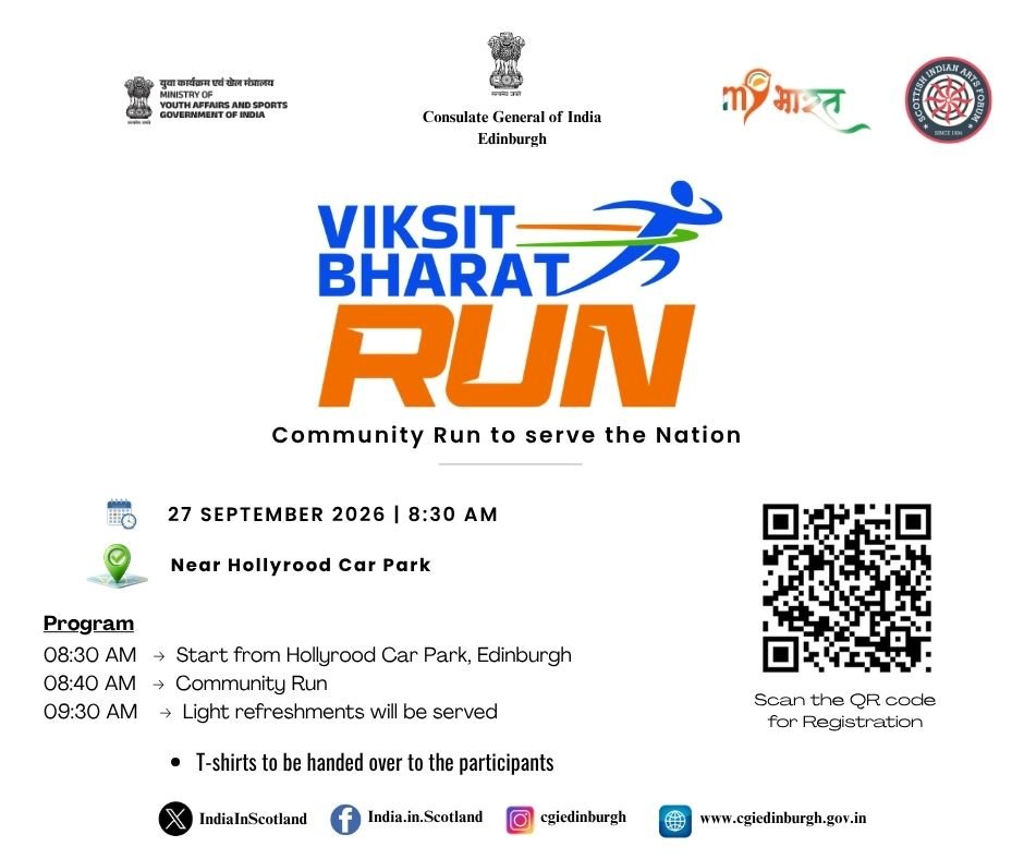 Viksit Bharat Run - Edinburgh