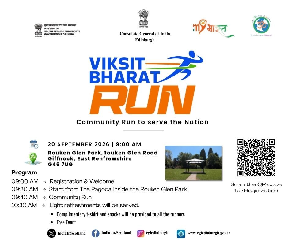 Viksit Bharat Run - Glasgow