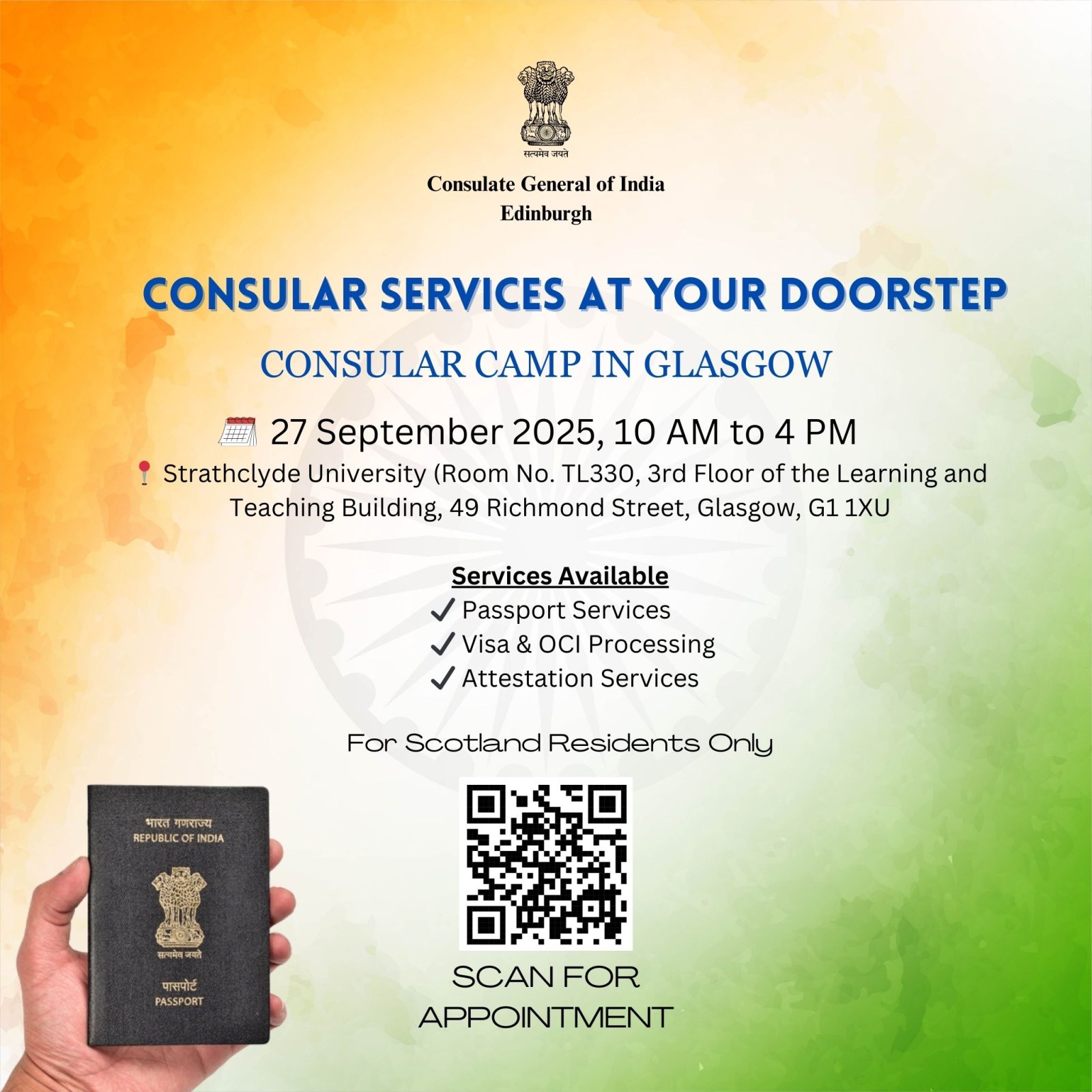 Consulat Camp in Glasgow, 27 September 2025