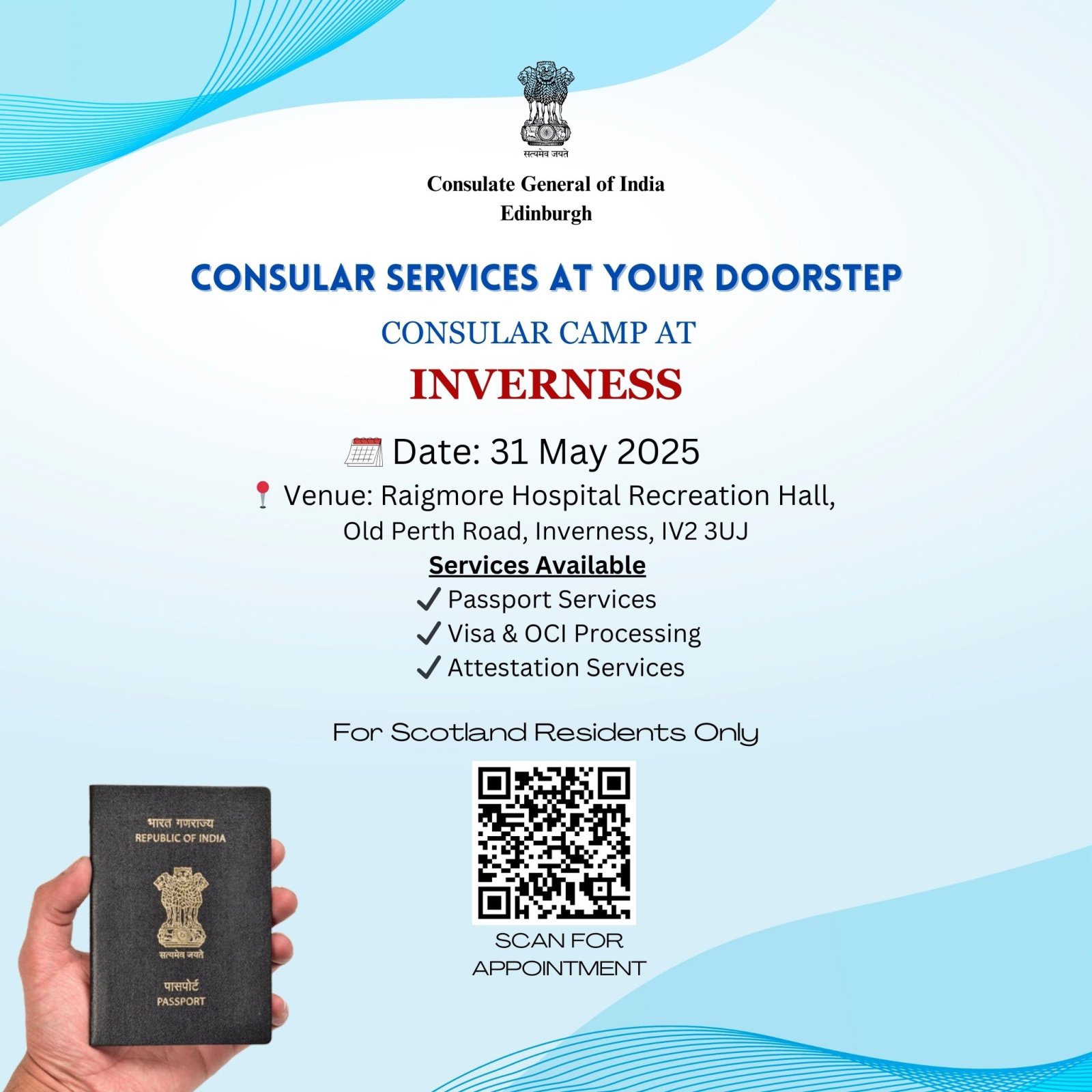 Consular Camp at INVERNESS on 31 May 2025