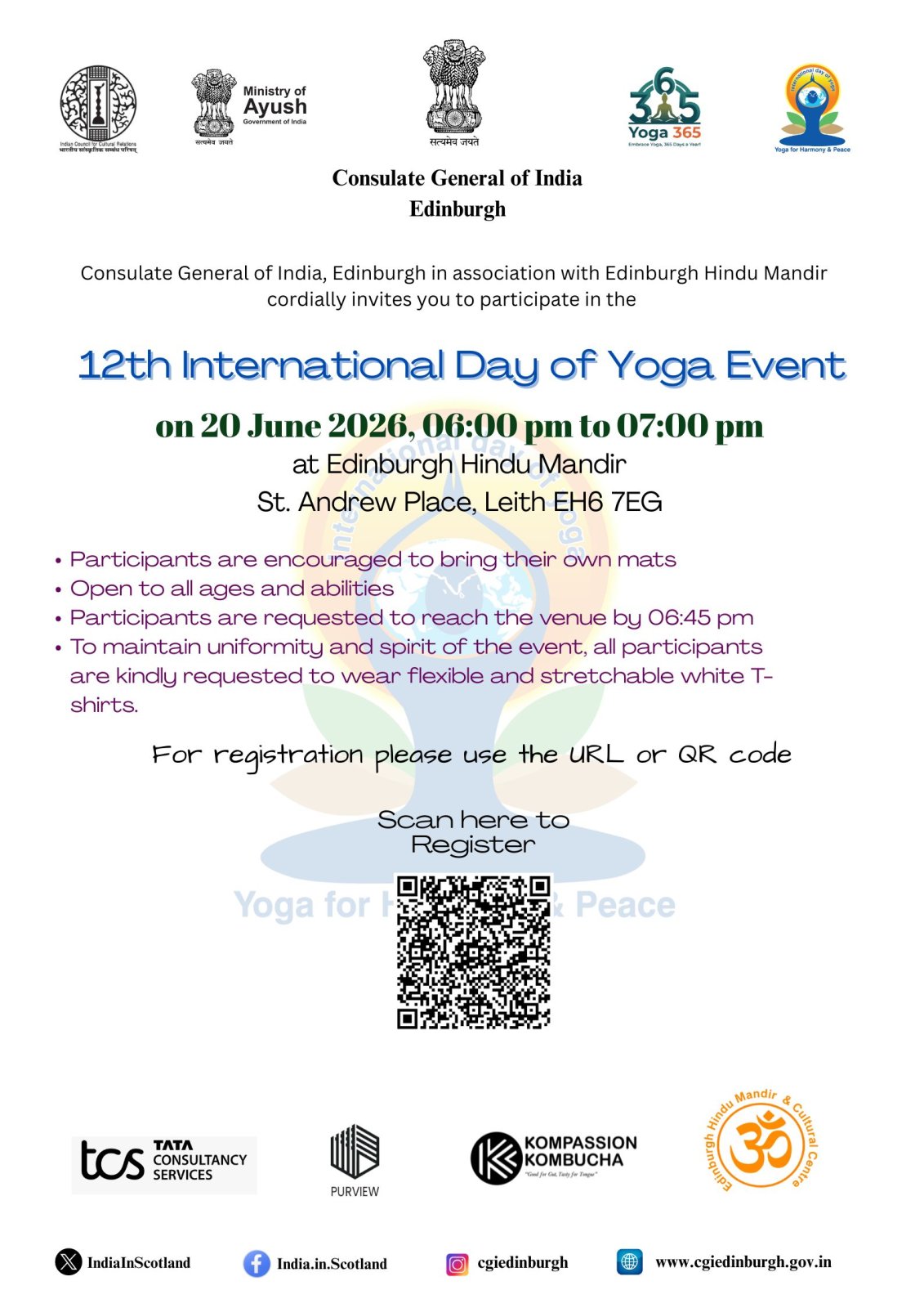 IDY 2026 - Edinburgh Hindu Mandir