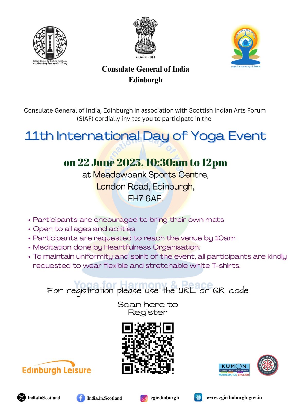 International Day of Yoga 2025 - Edinburgh