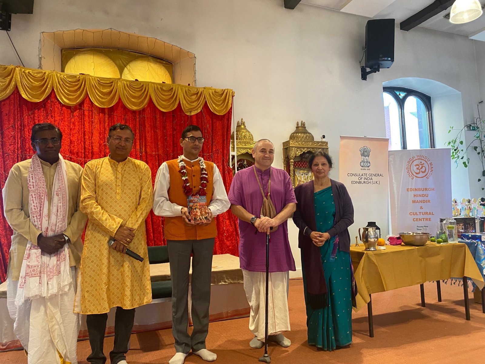 The Consulate General of India, Edinburgh, in collaboration with The Edinburgh Hindu Mandir & Iskcon Scotland, celebrated International Gita Mahotsav 2025