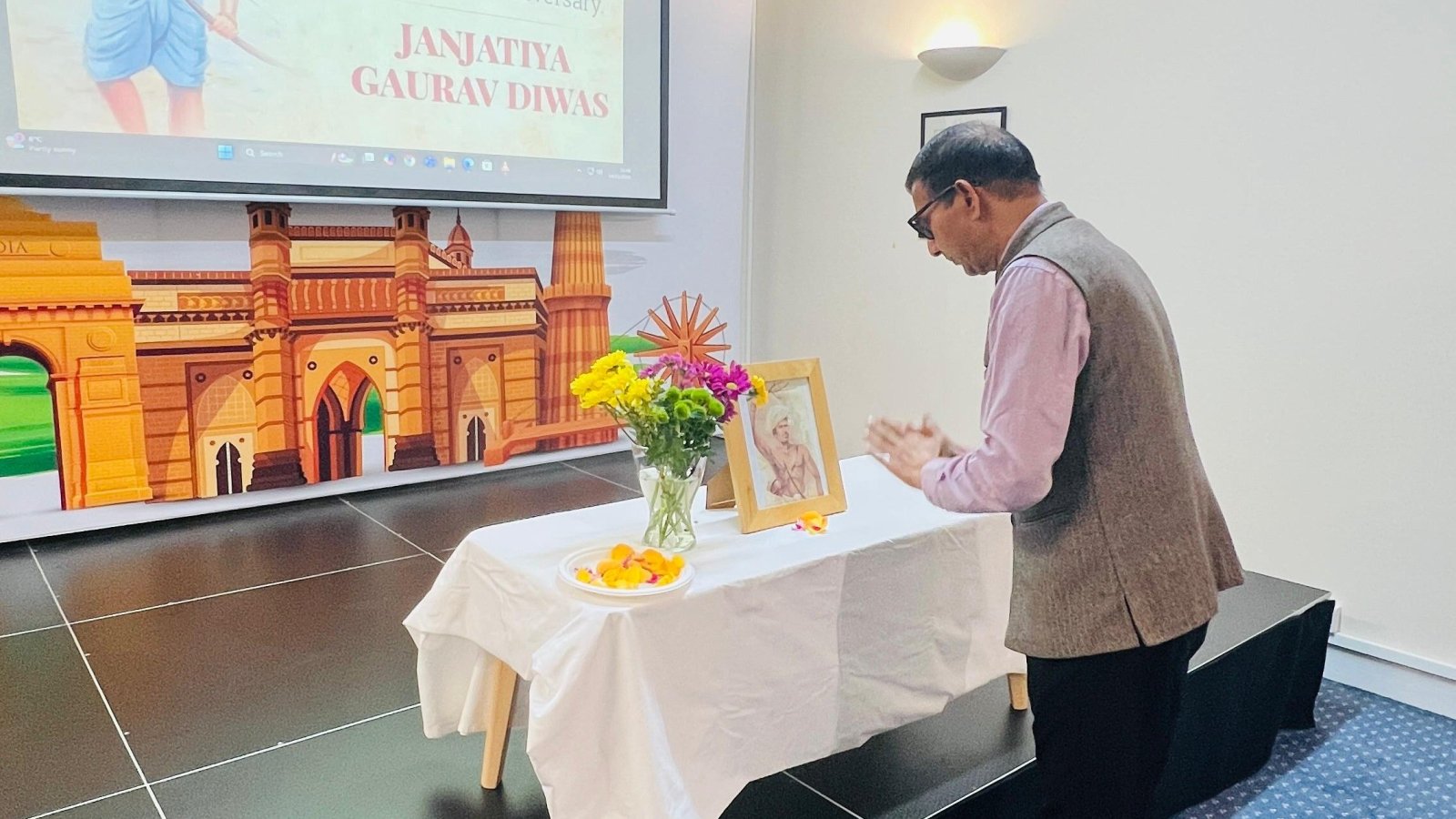 The Consulate General of India, Edinburgh, commemorated the 150th birth anniversary of Bhagwan Birsa Munda