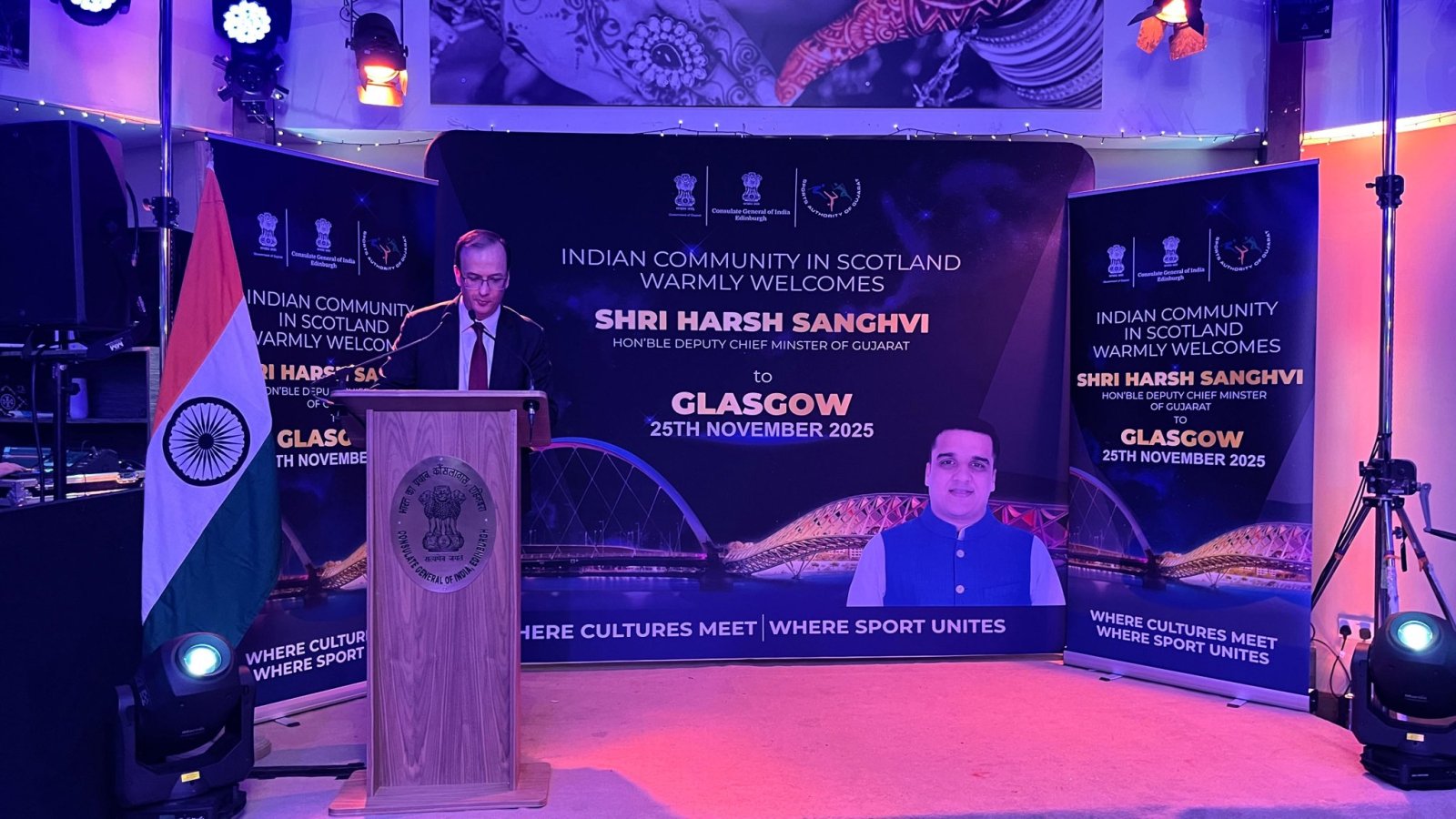 Hon’ble Deputy Chief Minister of Gujarat, Mr Harsh Sanghavi, visit to Scotland.