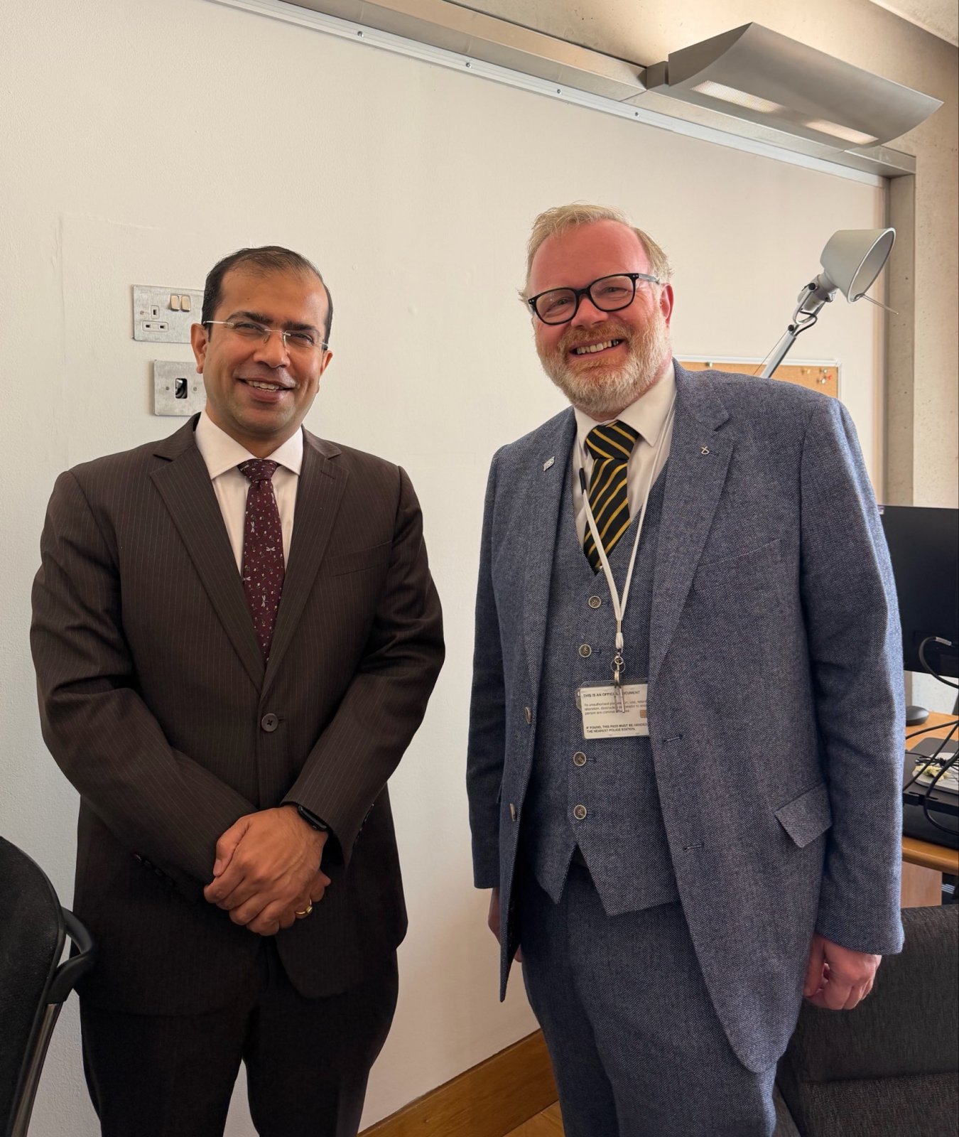 Consul General met Mr. Martyn Day, Member of Scottish Parliament.