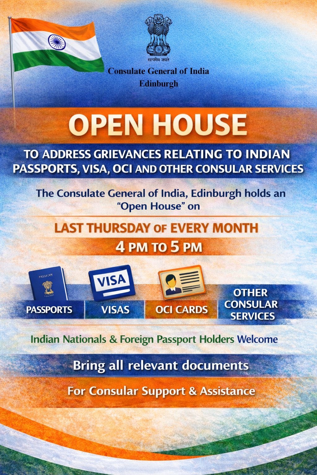 Open House at Consulate General of India, Edinburgh - 27 August 2026