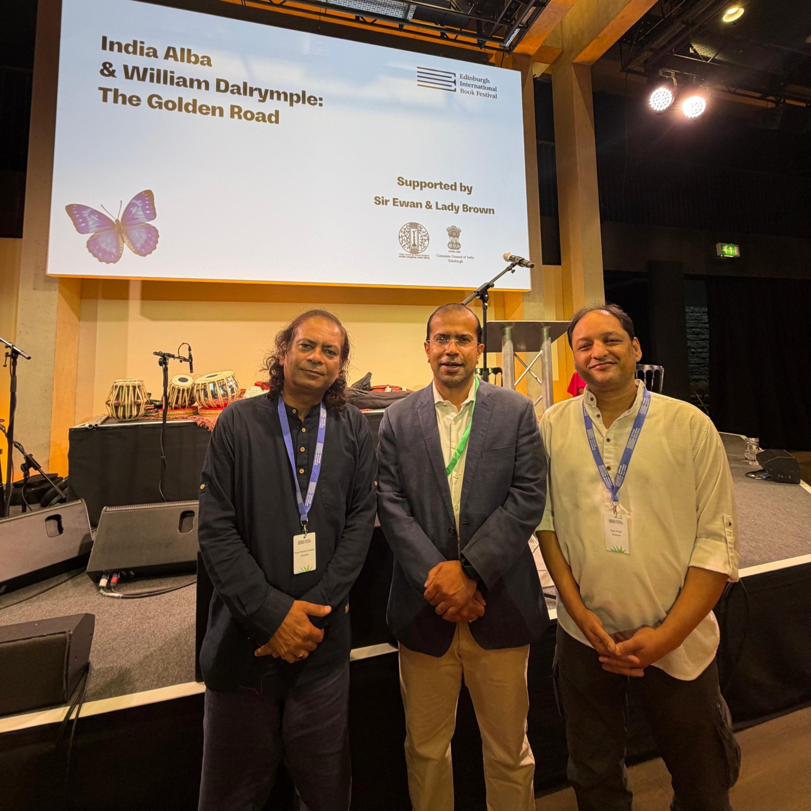 Consul General was delighted to attend “India Alba & William Dalrymple: The Golden Road” at the Edinburgh International Book Festival.