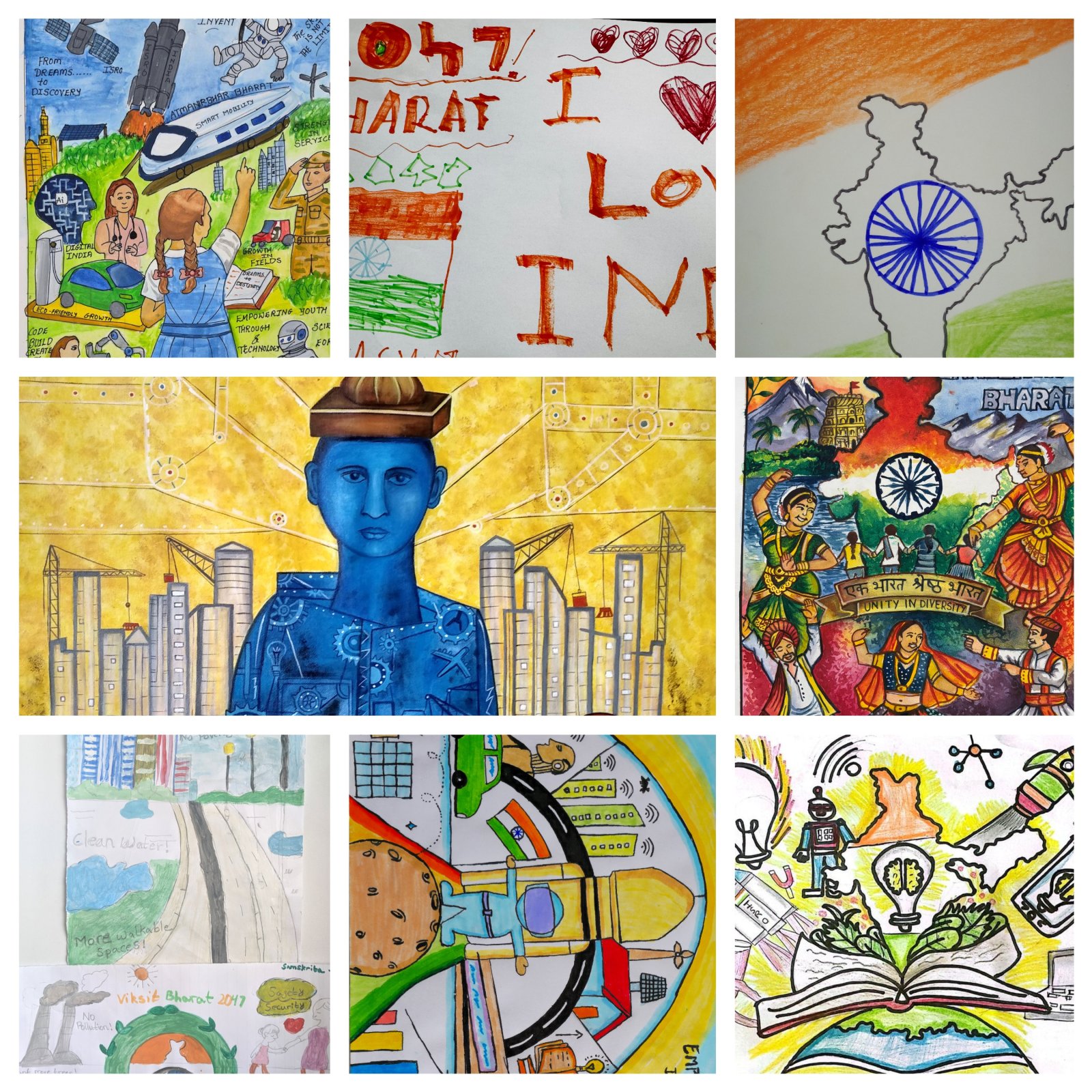 Painting competition on the theme “Viksit Bharat 2047”