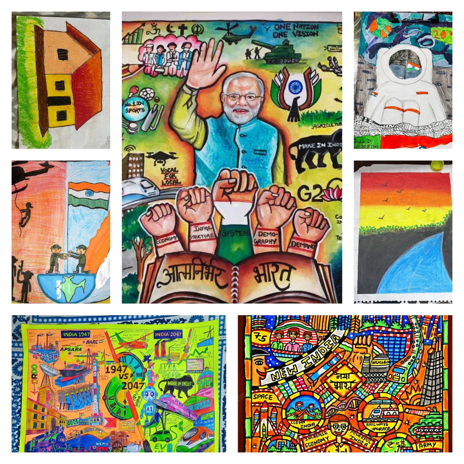 Painting competition on the theme “Viksit Bharat 2047”