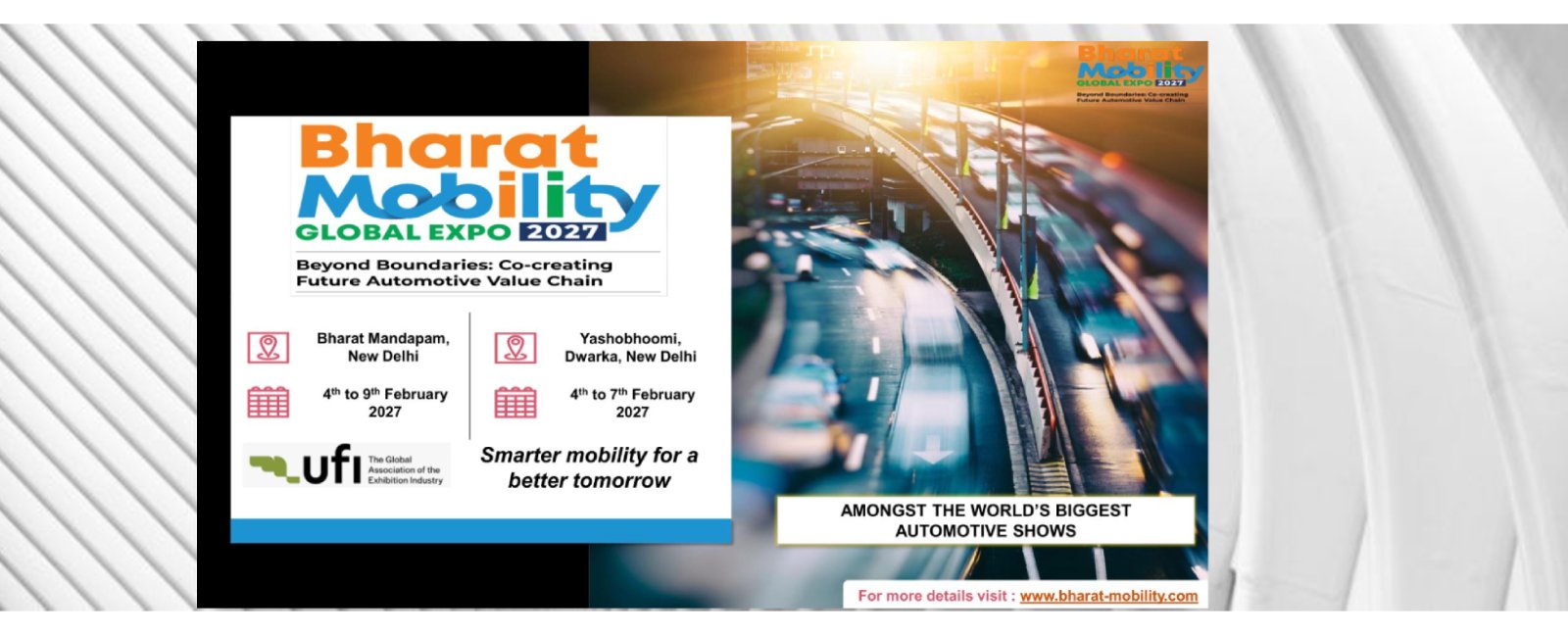 3rd Edition of the Bharat Mobility Global Expo 2027 from 04-09 February, 2027