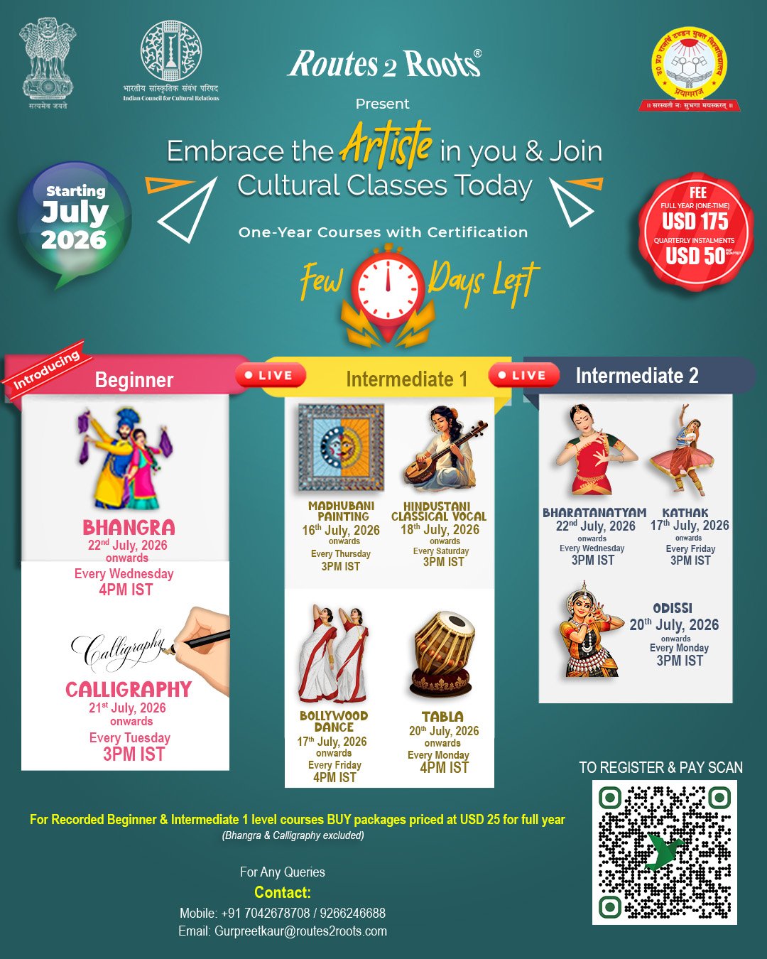 Routes 2 Roots (R2R) launched a one-year certified online programme for the Indian diaspora, ICCR alumni, international students and foreign nationals at a nominal fee.