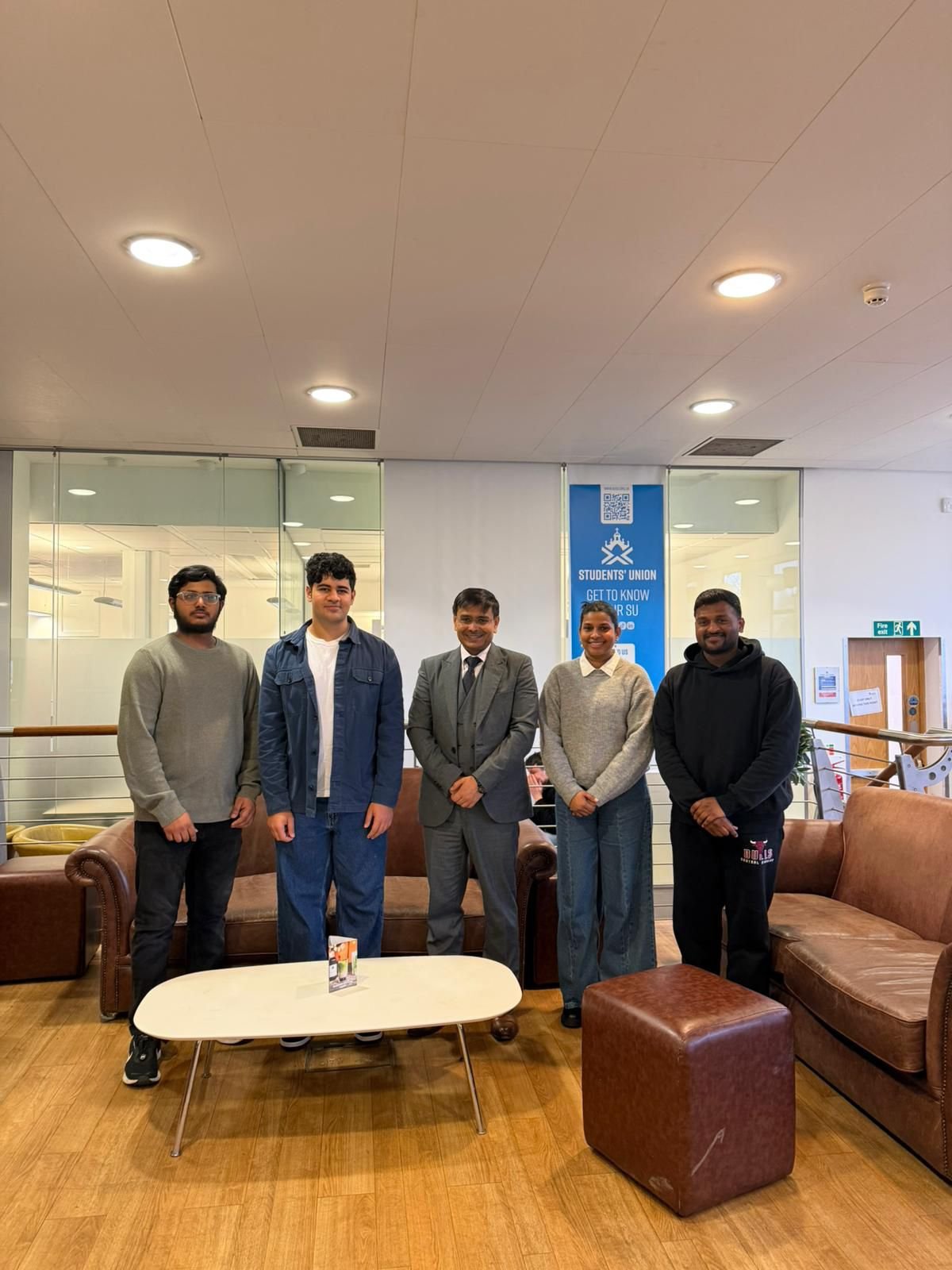 Vice Consul met with representatives of the Indian Students Society at Aberdeen University.