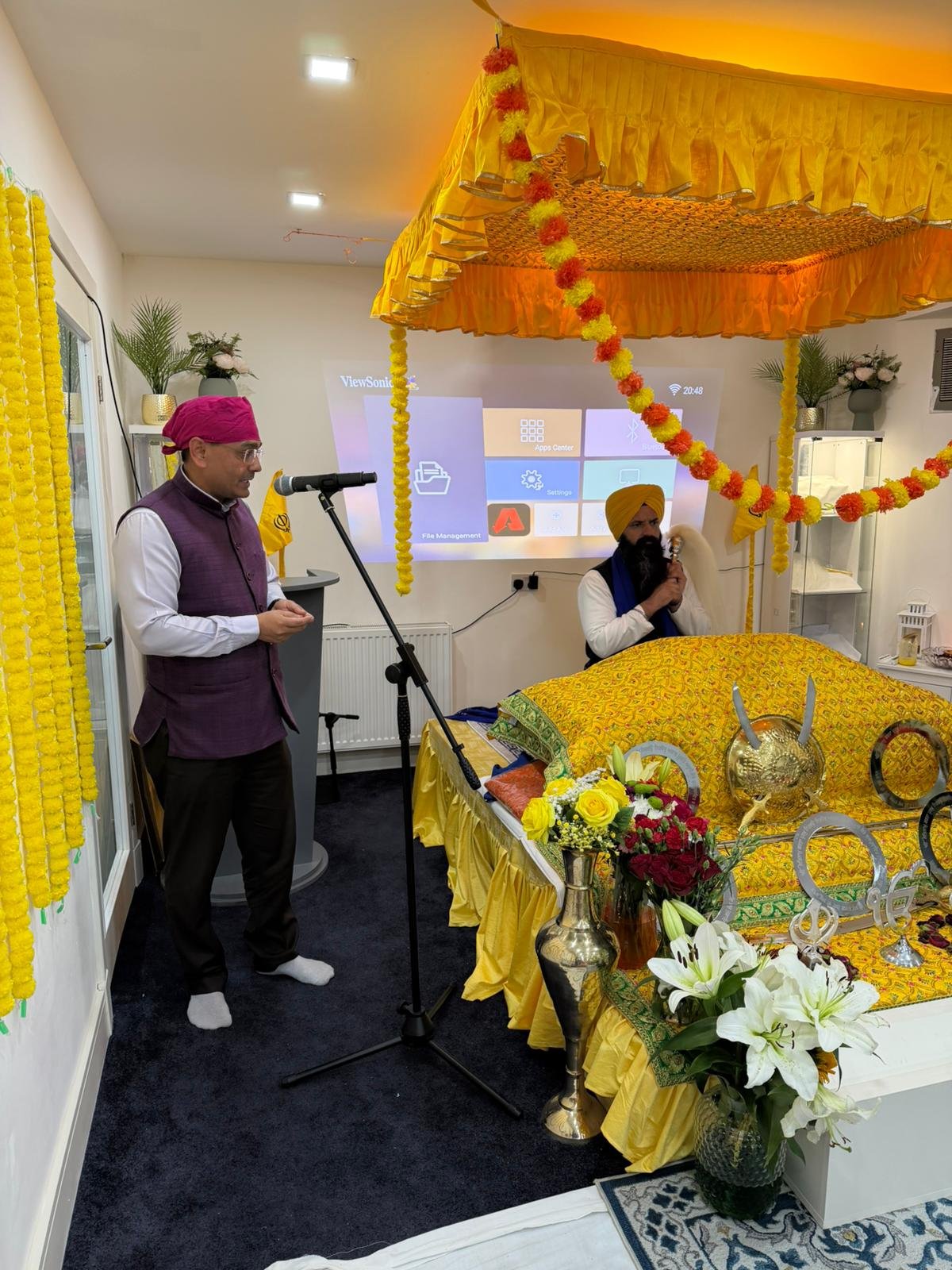 Consul attended the Baisakhi celebrations at Gurdwara Sri Guru Singh Sabha, Edinburgh.