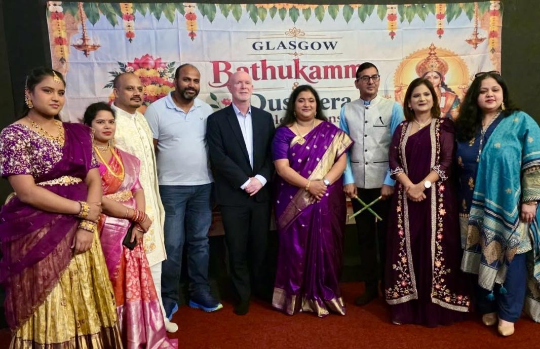 Consul attended the Bathukamma Celebrations organised by the Telugu community in Glasgow.