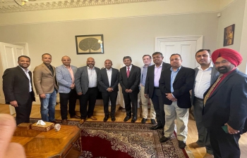 Consul General hosted members of the Indian diaspora at his residence to interact with Amb Prabhat Kumar, Additional Secretary (Economic Relations and DPA)