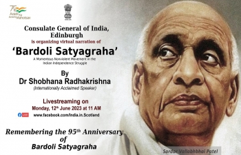 Virtual talk on ‘Bardoli Satyagraha - A Momentous Nonviolent Movement in the Indian Independence