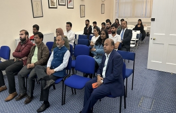  Indian students in Scotland watched a live stream of the Welcome Reception hosted by HCI, London