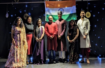 Diwali celebration with Indian students in Heriot Watt University